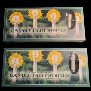 Old World European Candle Light Strings - NEW IN BOXES - Restoration Hardware